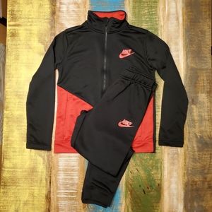 Nike Track / Running Suit, Red & Black - Boys Lg 14-16